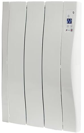 Haverland WI3 - Radiatore elettrico in aluminio pressofuso autoprogrammabile (con connettività)* 450 W, uso ideale +6 ore/giorno, fino a +/- 8 m², Bianco