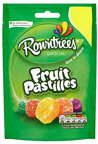 Pastilles aux fruits Rowntree - 120 g - Lot de 6