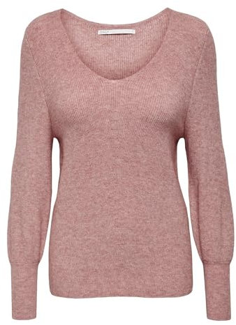 ONLY Damen Onlatia L/S V-neckcuff KNT Noos Pullover, Dusty Rose, XS EU