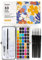 Grabie Watercolor Paint Set, Great for Painting, 50 Colors, Detail Paint Brush Included, Art Supplies, for Artists, Amateur Hobbyists and Painting Lovers