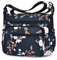 HERCMNOY Umhängetasche für Damen, mehrere Taschen, lässige Reisetasche, Handtasche, Umhängetasche, Kuriertasche, rosa blume, 11.0inch