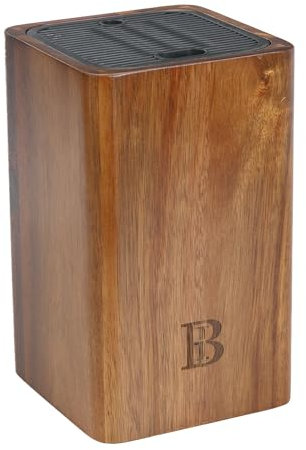 Blessed Island UK Wooden Knife Holder for Kitchen Counter | Universal Knife Block and Storage Stand | Cutlery Organiser