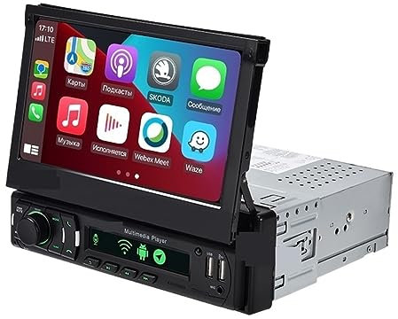 MZZYG Navegación por satélite Pantalla Empotrada Radio De Coche Navegación De Coche Reproductor De Vídeo Multimedia(A GPS-Carplay-1-16GB)