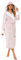 Ladies Shimmer Fleece Sherpa Trim Robe LN605 Pink 20-22