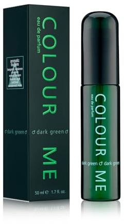 COLOUR ME Dark Green Perfume for Men. 50ml Eau de Parfum, Long-Lasting Luxury Fragrance - Mens Aftershave by Milton-Lloyd