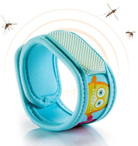 PARAKITO - Braccialetto Antizanzare - 2 Ricariche Incluse - 1 Mese Di Protezione - Senza DEET - Modello Mostri - Taglia Junior 3+