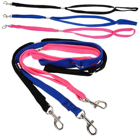 WEKADRIN 6pezzi Cinghia per Toelettatura Cani in Nylon di Corda per Contenimento Anello per Toelettatura per Animali Domestici Cappio per Bagno Sul Tavolo