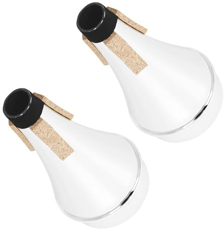 NOLITOY 2 pièces Mute Trompette Plastique Léger Réducteur Bruit pour Pratique Silencieuse à Domicile Compact pour Étudiants et Professionnels