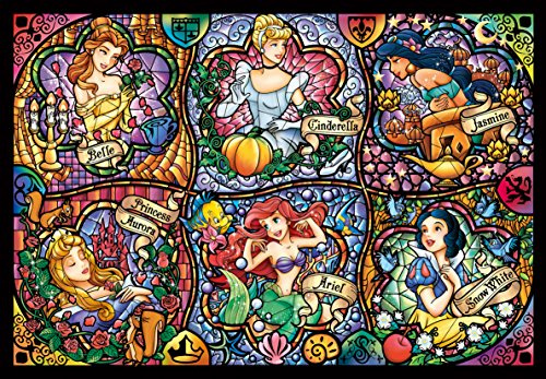 Tenyo Disney Brilliant Princess Stained Glass Gyutto Size Series Jigsaw Puzzle (500 Piece)