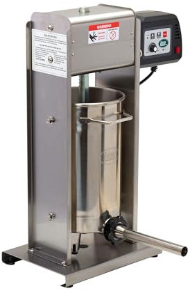 LEM Products BigBite 20 lb Motorized Sausage Stuffer, Stainless Steel Meat Stuffer Machine with 0.5 HP Motor, Electric Sausage Maker for Home Kitchen Use and Meat Processing