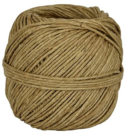 Corderie Italiane 006015536 Spago Canapa Titolo, 2/2, 450 gr, Naturale