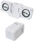 BestPlug Aufklappbare Stereo Doppel-Lautsprecher Boxen inkl. Netzteil, Weiss mit 3,5mm Klinke-Kabel