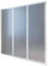 Sopravasca parete pieghevole 3 Pannelli per vasca da bagno doccia con Telaio in alluminio con bordo PP, 141 x 132 cm