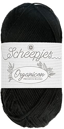 Scheepjes - Scheepjes 218 Ebenholz Organicon Garn - 1x50g
