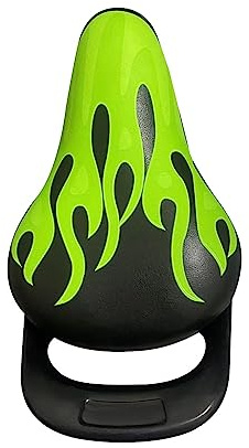 Harilla Kids Saddle Bike Seat for Kids with Handle Bike Replacement Saddle for Boys and Girls, Green