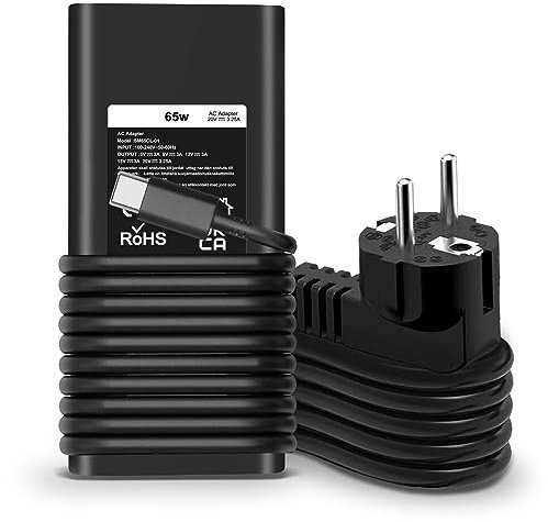 65W USB C Laptop Ladegerät für Dell Latitude 3330 3340 3440 3540 5330 5340 5430 5440 5530 5540 7330 7340 7430 7440 7530 7640 9 330 9 430 9440 2-in-1, Fit Phone, Tablet, und andere USB-C Laptops