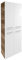 FACKELMANN Verona Hängender Doppel Hochschrank – Made in Germany – Nussbaum & Weiß-Hochglanz – 60 x 162 x 31,8 cm – Eleganz trifft auf großzügigen Stauraum