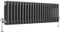 Heilmetz Triple Column Radiator Anthracite Radiator 300 x 1010mm, Traditional Cast Iron Style Horizontal 3 Column Radiator Central Heating Radiator