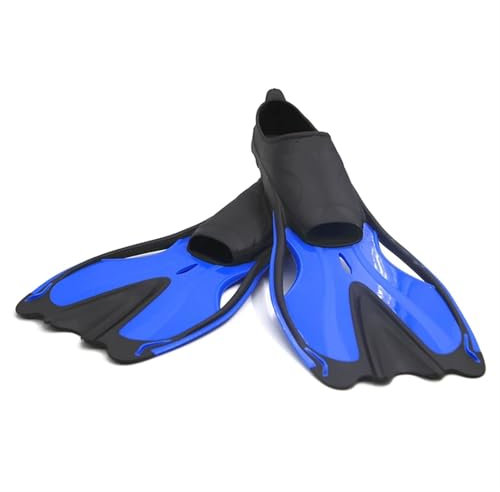 LXLAEOANG Tauchflossen for Erwachsene, Schwimmflossen for Erwachsene, Schnorchel-Fußflossen, Tauchflossen, Schwimmausrüstung for Anfänger, tragbar für Erwachsene Schnorcheln(Blue,XXL)