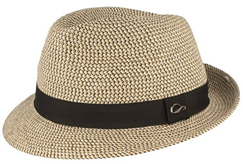 Göttmann Trilby Chapeau de paille en papier Onyx 3 couleurs pour homme et femme