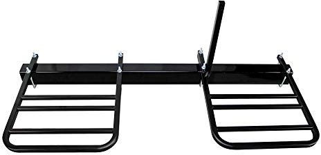 Quick Products QPRBM2R RV Bumper-Mounted 2-Bike Rack with Adjustable Width and Stabilizer Post