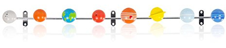 Suck UK Coat Hooks | Kids Coat Rack | Solar System Coats Hook | Wall Mounted Metal Hanging Rack | Space Themed Coats Hanger | Decorative Wall Hooks | Wooden Planet Hook | Bedroom Nursery Decor