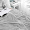 MIULEE Kuscheldecke Granulat Fleecedecke Flanell Decke Weich Flauschig Einfarbig Wohndecken Couchdecke Sofadecke Blanket für Bett Sofa Schlafzimmer Büro, 150x200 cm Hellgrau