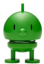 Hoptimist Bumble Wackelfigur & Glücksbringer, Skandinavische Deko Figuren für Wohnzimmer, Schreibtisch, Büro, Bürodeko & Lustige Kleine Geschenke, 4,5 x 5,8 x 7,6 cm, Small, Grün
