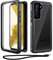 Beeasy für Samsung Galaxy S22 Hülle, IP68 Wasserdicht Outdoor Handyhülle 360 Grad Schutzhülle, Stoßfest Staubdicht Sturzfest Panzerhülle mit Eingebautem Displayschutz S22 5G Case, Schwarz