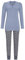 Ringella Pyjama mit Knopfleiste Farbe Grey-Blue, Größe 38
