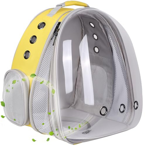 Front Extension Large Cat Backpack Carrier, Fit up to 20 lbs, Space Capsule Astronaut Bubble Window Pet Backpack to Transport Carry Large Cat and Small Puppy