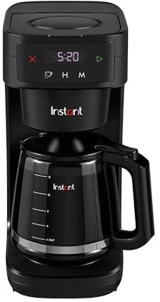 Cafetera Instant® Infusion Brew Programable 24h, 12 Tazas, Filtro Reutilizable, Pantalla Digital, Extracción Perfecta, Jarra de Vidrio, Mantener Caliente