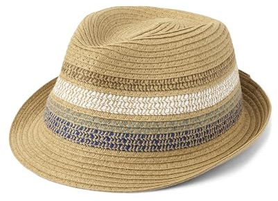 The Children's Place,and Toddler Natural Fedora Hat,Straw,3 Years,5 Years