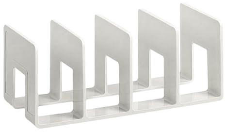 Acryl Buchständer Bücherregal für den Schreibtisch Stehsammler Archivsammle DIY Buchablagen mit 4 Fächer Katalogsammler für Bücher Ordner Zeitschriften Notizbücher Organizer CD Halter