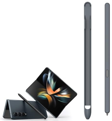Z Fold 6 S Pen Compatible for Galaxy Z Fold5 Slim Pen, Input pen for Fold6/Fold4, Fold5 S-Pen Fold Edition, 1.5mm Pen Tip 4099 Pressure Levels Stylus + S Pen Slot-Grey-A