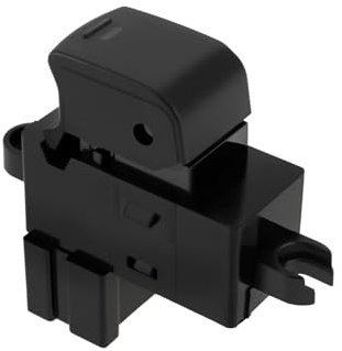 The Lord of the Tools 1 Pulsante Interruttore Di Controllo Alzacristalli Auto A 6 Pin Compatibile Con Nissan Qashqai J10 Compatibile Con Navara NP300 D40 OE 25411EA00A 25411EA03A 25411JD000 12V Nero