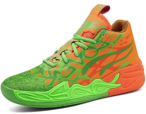 Kmrlofiy Basketsko för män, mode, halkfria, sneakers, unisex, sportskor i gummi, lätt yttersula som andas, sport, ungdomssneaker, Sneaker 15, 40 EU