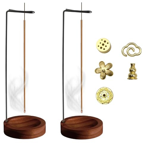 Porte Encens, 9 en 1 Porte-Encens Support pour Bâton d'Encens, Porte-Encens Baton Renversé pour Yoga, Méditation, Spa, Salon de Thé, Décoration de Maison