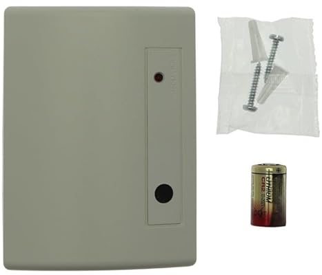 Scantronic Security Detector de radio de rotura de cristal 739REUR-50 con batería CR123 de 3 V