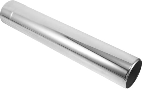 Milisten Tuyau de Cheminée en Acier Inoxydable 7,5 X 43 Cm pour Poêle à Bois, Conduit D’évacuation de Fumée Résistant Haute Température, Accessoire Camping et Chauffage D’extérieur