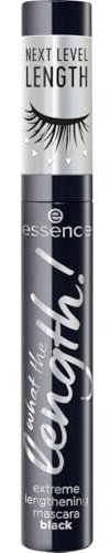 essence What the Length! Extreme Lengthening Mascara Black, lunga durata, definizione, ultra nero, intensiva (10ml)