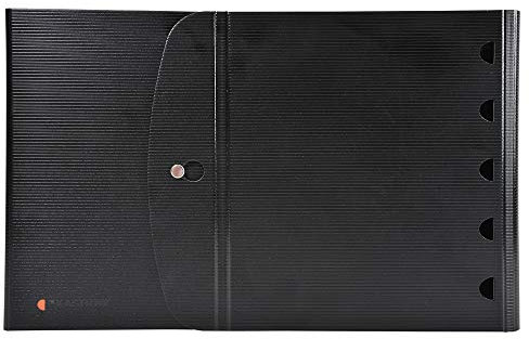 Exacompta 56234E Präsentationsringbuch Exactive ExaShow mit 20 Prospektenhüllen und Tischstaffelei-System. 4 Ringmechanik 30 mm für erfolgreiche Präsentationen im A4-Hochformat