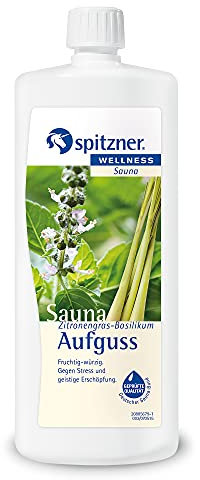 Infusion pour sauna « Citronnelle-Basilic » (1000 ml) de Spitzner