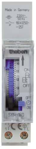 Theben Syn 160 E - analoger Zeitschalter - 1 Kanal - Tagesprogramm - DIN-Schiene