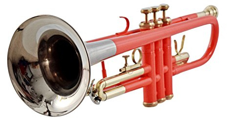 Sound SAGA trumpet BB Pitch, premiumkvalitet inklusive munstycke och bärväska (ORANGE)
