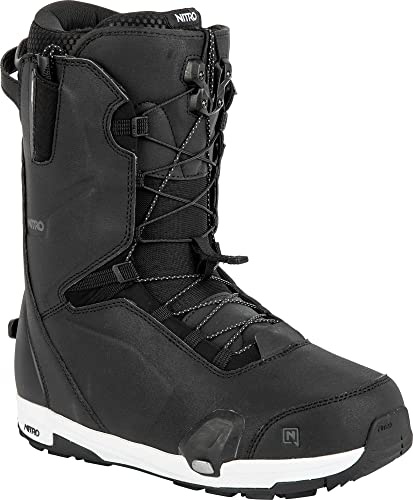Nitro Bottes de Snowboard Profile TLS 23 All Mountain Freestyle Haut de Gamme avec système de laçage Rapide pour Homme, Noir, MP 28,5 // EU 43 1/3 // US 10,5