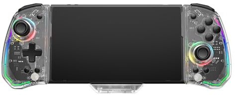 Tiardey RGB Game Switch-ch Grip S-witch Controller för Switch OLED-fjärrkontroll med justerbar TURBO Dual Motor Vibration