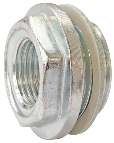 SOMATHERM FOR YOU, Réduction gauche M1 (26/34) - F1/2 (15x21) en laiton nickelé, avec 4 joints d'étanchéité Idéale pour adapter radiateurs et accessoires de chauffage