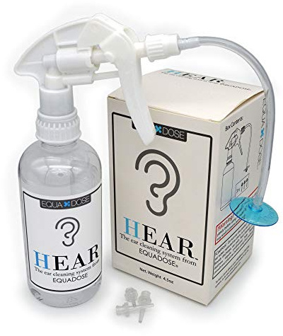 EQUADOSE Hear Ear Wax Remover Kit, Professional Cleaning System for Effective Wax Removal and Irrigation, Safe and Gentle Care Tools for Adults and Kids, Complete At-Home Ear Hygiene Solution
