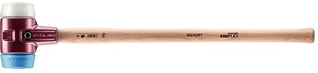 Simplex Vorschlaghammer, TPE-soft / Superplastik; mit Tempergussgehäuse und Hickorystiel | D=80 mm | 3017.081